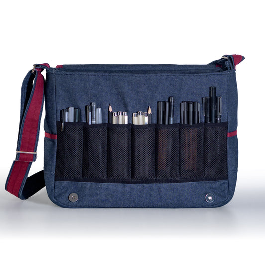 A4 ARTIE LITE - Blue & Marsala