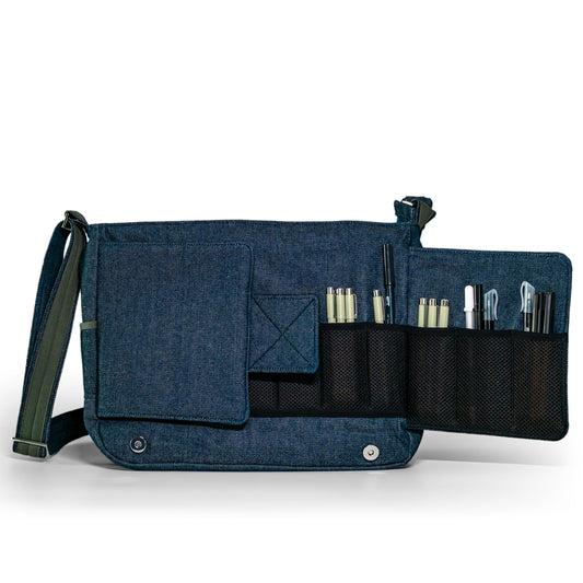 A4 ARTIE -  Blue & Sage