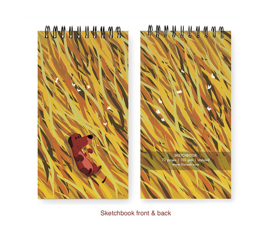 COMPACT SKETCHBOOK - Sunshine Pupper