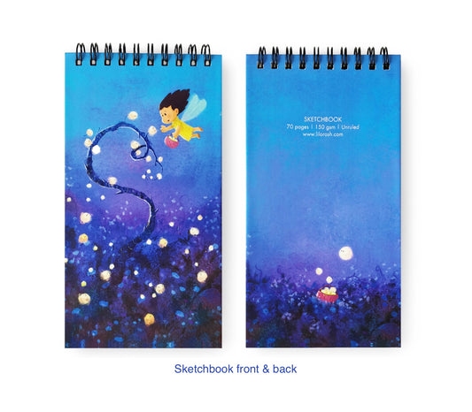 COMPACT SKETCHBOOK - Glow Bunnies