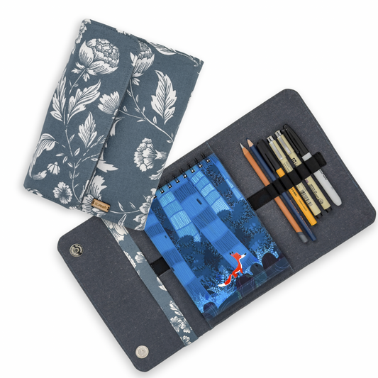 A5 SMARTIE - Grey Floral
