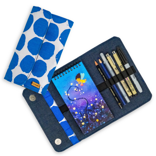 COMPACT SMARTIE - Blue Polka