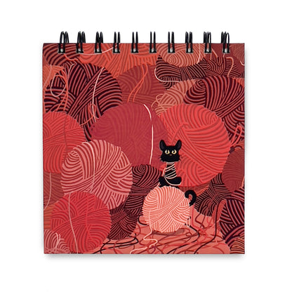 Knitty Kitty - Square Sketchbook